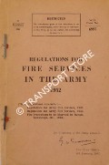 Book cover of Regulations for Fire Services in the Army 1952 by The War Office